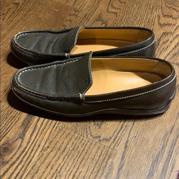 Tod’s Green Leather Driving Loafer size 8 - Picture 3 of 7